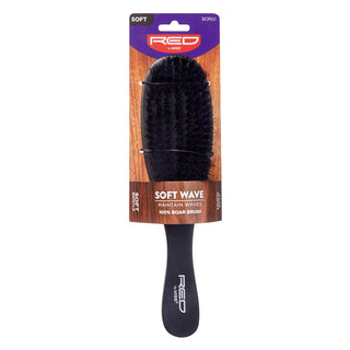 KISS - RED PROFESSIONAL 100% BOAR SOFT WAVE BRUSH