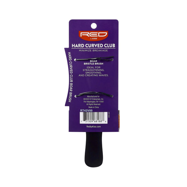 KISS - RED PROFESSIONAL HARD CURVED C. BRUSH (BOR13)