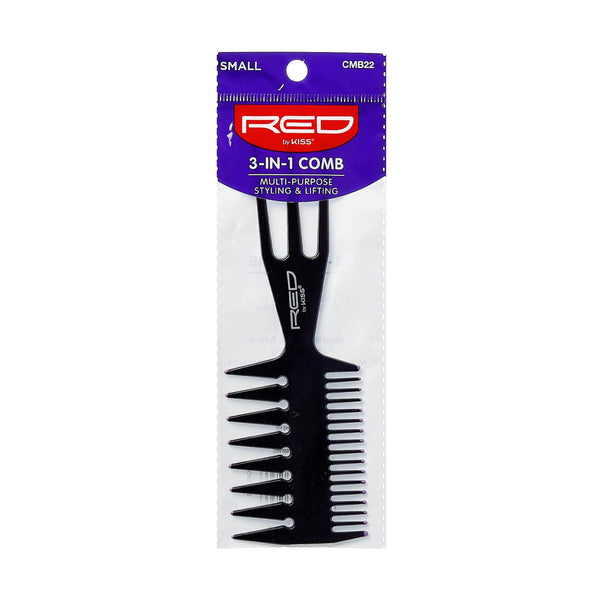 KISS - RED PROFESSIONAL 3-IN-1 COMB SMALL