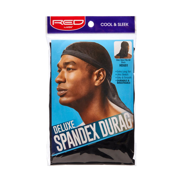 KISS - RED DELUXE SPANDEX DURAG BLACK