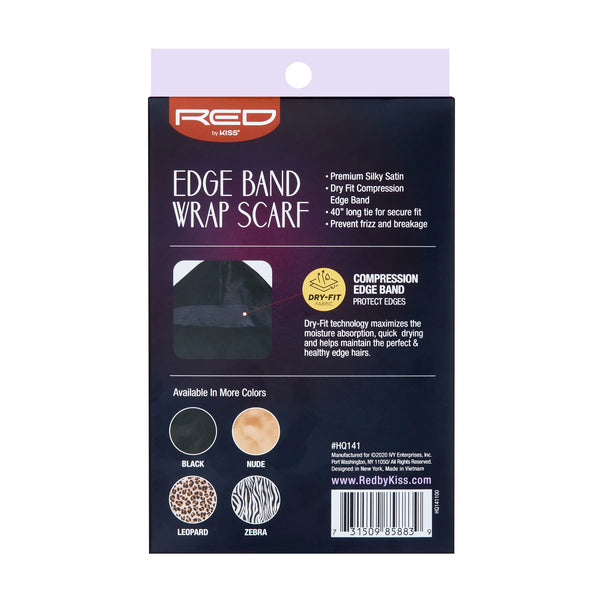 KISS - RED EDGE BAND WRAP SCARF BLACK