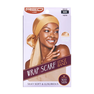 KISS - RED EDGE BAND WRAP SCARF NUDE