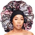 KISS - RED ROYALLUX REVERSIBLE BONNET SUPER JUMBO LEOPARD