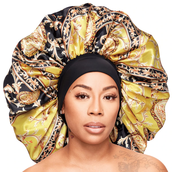 KISS - RED ROYALLUX REVERSIBLE BONNET SUPER JUMBO LUXURY