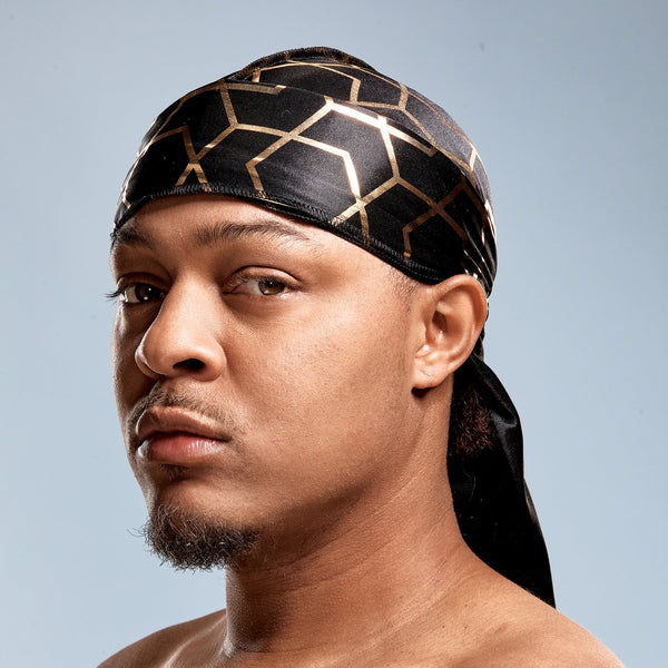 KISS - BOW WOW X POWER WAVE LIT SILKY DURAG HONEY COMB