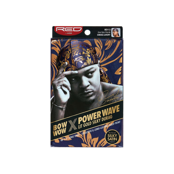 KISS - RED POWER WAVE LIT SILKY DURAG LUXURY