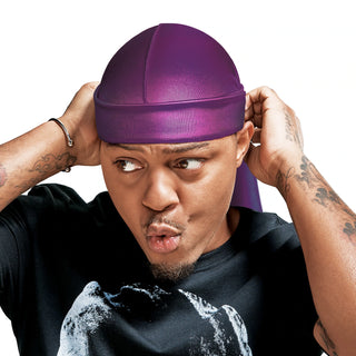 KISS - RED POWER WAVE EXTREME SILKY DURAG PURPLE