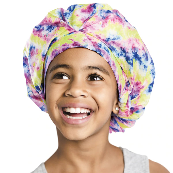 KISS - RED KIDS PREMIUM SHOWER CAP TIE-DYE