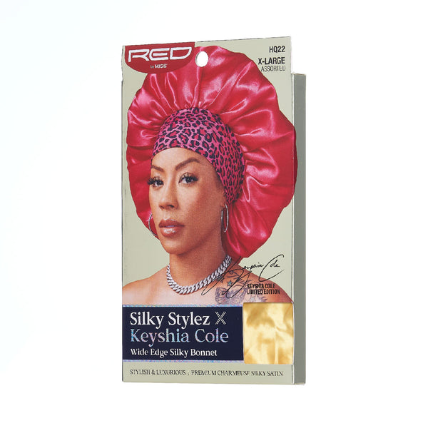 KISS - RED SILKY BONNET XL ASST- PINK GOLD PURP