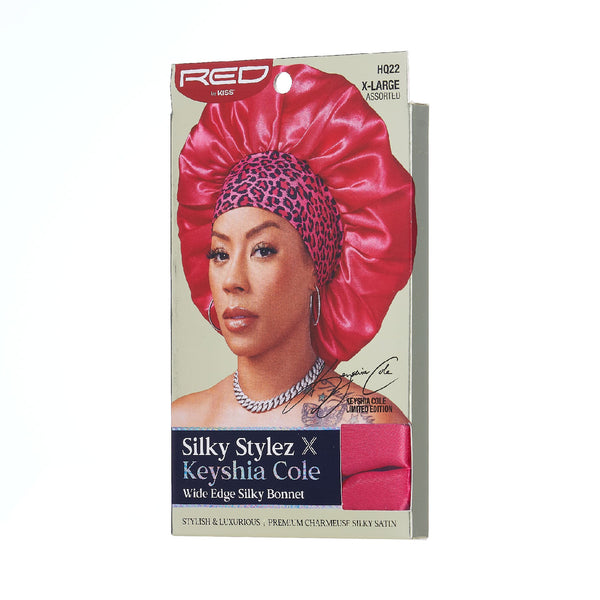 KISS - RED SILKY BONNET XL ASST- PINK GOLD PURP