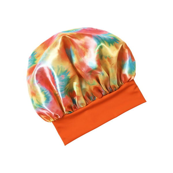 KISS - RED SILKY BONNET SJ TIE DYE