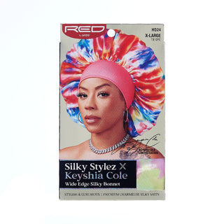 KISS - RED SILKY BONNET XL TIE DYE ASSORTED