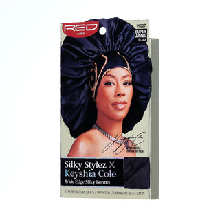 KISS - RED SILKY BONNET SUPER JUMBO BLACK