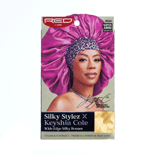 KISS - RED SILKY BONNET (SUPER JUMBO) ASST- PINK GOLD PURP