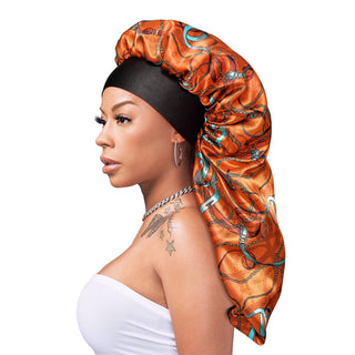 KISS - RED SILKY BONNET BRAID ASSORTED LUX TIEDYE