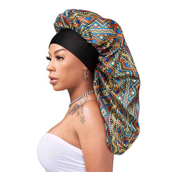 KISS - RED SILKY BONNET BRAID ASSORTED LEO AZTEC