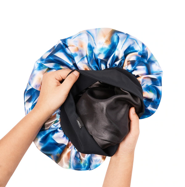 KISS - RED ROYALLUX REVERSIBLE BONNET X-LARGE DIAMOND