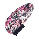 KISS - RED ROYALLUX REVERSIBLEBONNET BRAID LEOPARD