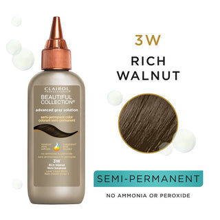 Buy 3w-rich-walnut CLAIROL - Beautiful Collection Advanced Gray Solution Semi-Permanent Color