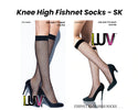 CCDC - Fishnet Knee High Socks BLACK (SK6302)