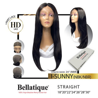 BELLATIQUE - 15A Quality HD Lace I-Part Wig SUNNY (HUMAN HAIR)