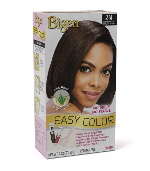 Bigen - Easy Color Natural Hair Dye 2.82oz (4 Different Colors)