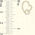 GNS - Gold Heart Earrings (CZ157G)