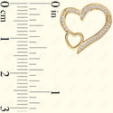 GNS - Gold Heart Earrings (CZ144G)