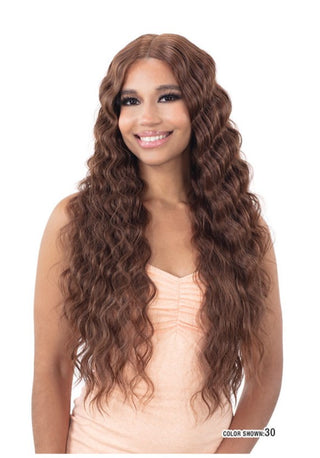 Buy 30-auburn MAYDE - 5" Lace And Lace HD Lace Front DEEP CRIMP CURL Wig