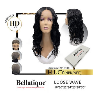 BELLATIQUE - 15A Quality HD Lace I-PART WIG LUCY (HUMAN HAIR)
