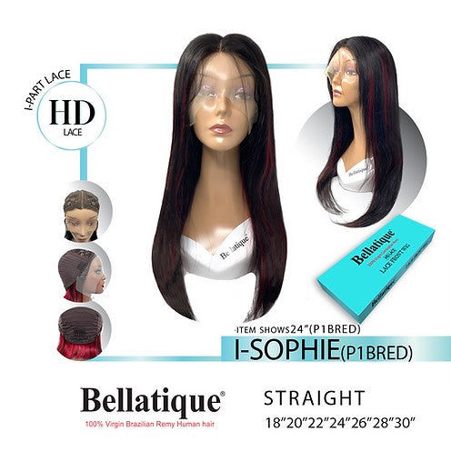BELLATIQUE - 15A Quality HD Lace I-PART WIG SOPHIE (HUMAN HAIR)