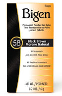 Bigen - Permanent Powder Hair Color 58 Black Brown