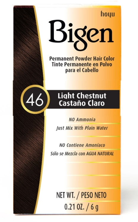 Bigen - Permanent Powder Hair Color 46 Light Chestnut