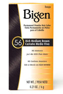 Bigen - Permanent Powder Hair Color 56 Rich Medium Brown