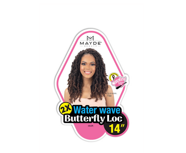 MAYDE - 2X WATER WAVE BUTTERFLY LOC 14