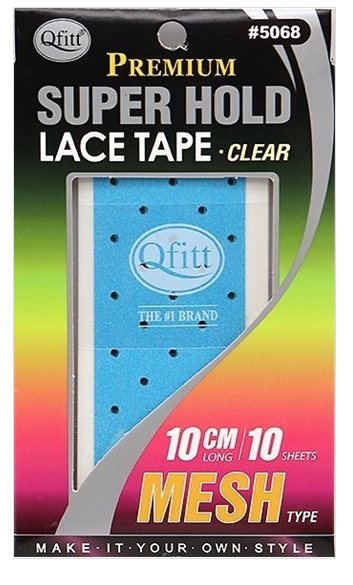 Qfitt - Premium Super Hold Lace Tape Clear Mesh Type