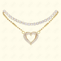 GNS - Heart Gold Bracelet (CZB22G)