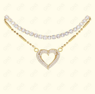 GNS - Heart Gold Bracelet (CZB22G)