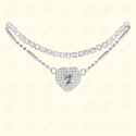 GNS - Heart Silver Bracelet (CZB63S)