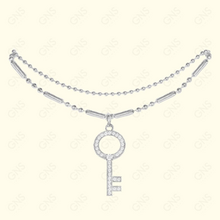 GNS - Key Silver Bracelet (CZB31S)