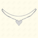 GNS - Heart Silver Bracelet (CZB08S)