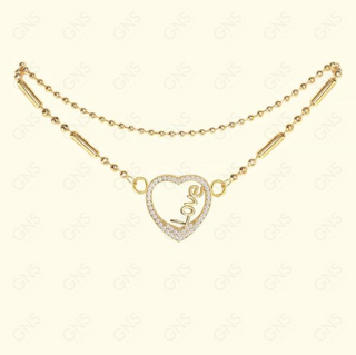 GNS - Heart Gold Anklet (CZA73G)