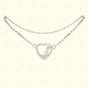 GNS - Heart Silver Anklet (CZA73S)