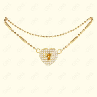 GNS - Heart Gold Anklet (CZA63G)