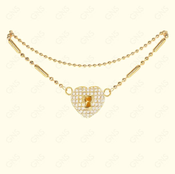 GNS - Heart Gold Anklet (CZA63G)