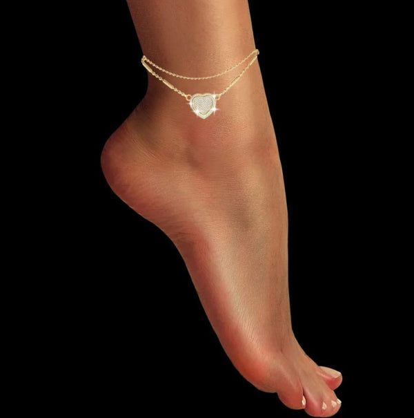 GNS - Heart Gold Anklet (CZA27G)