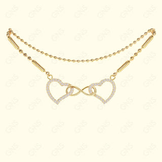 GNS - Heart Gold Anklet (CZA57G)