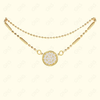 GNS - Circle Gold Anklet (CZA02G)