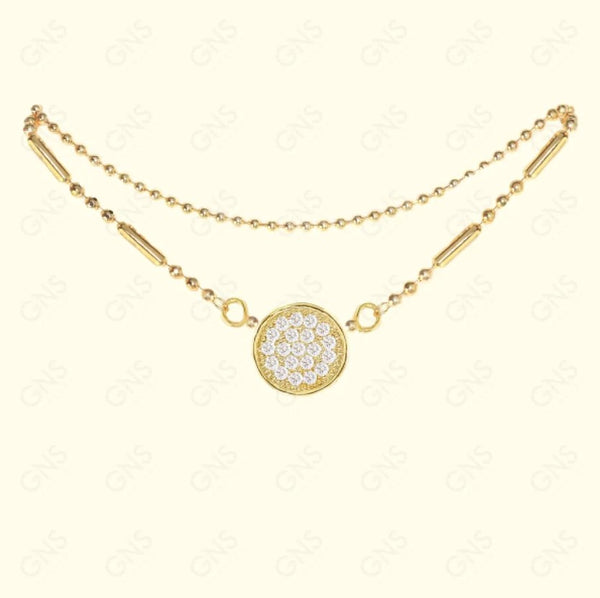 GNS - Circle Gold Anklet (CZA02G)