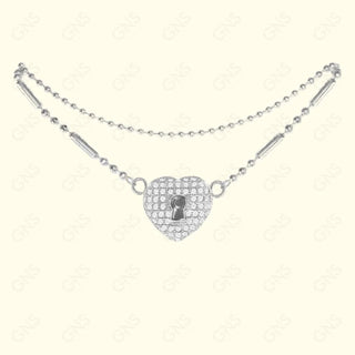 GNS - Heart Silver Anklet (CZA63S)
